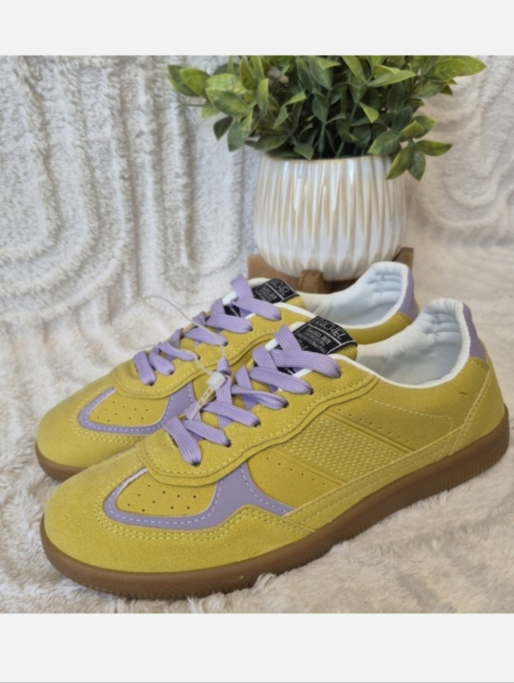 RACHEL Rachel Roy Yellow and Lavender Women's Sneakers